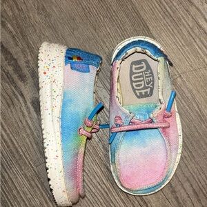 Hey Dude Kids' Multicolor Tie-Dye Sneakers